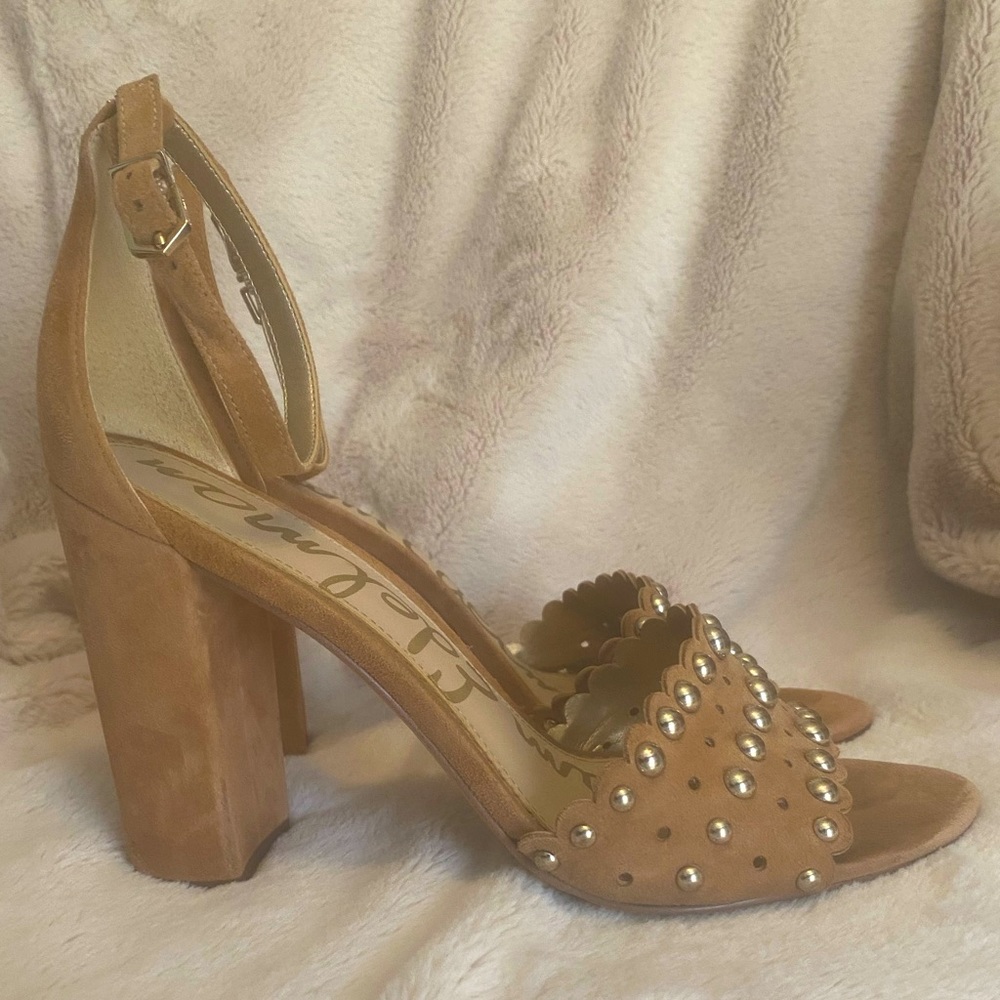 Sam Edelman Yaria Tan Suede Sandals- 10